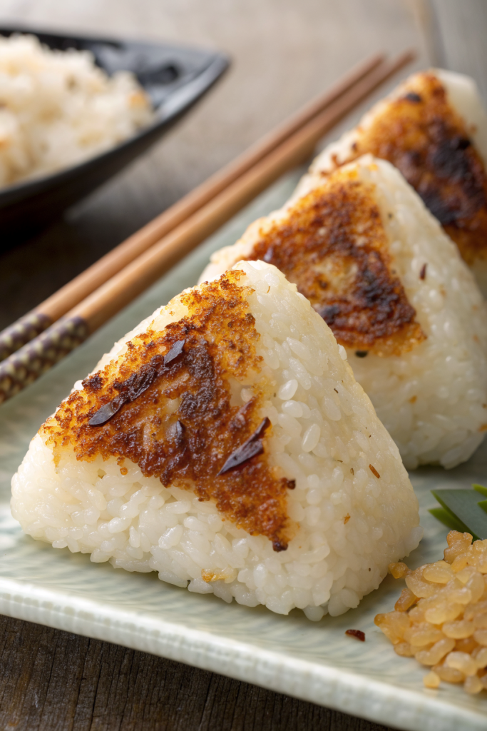 Yaki Onigiri Japanese Grilled Rice Balls Recipe